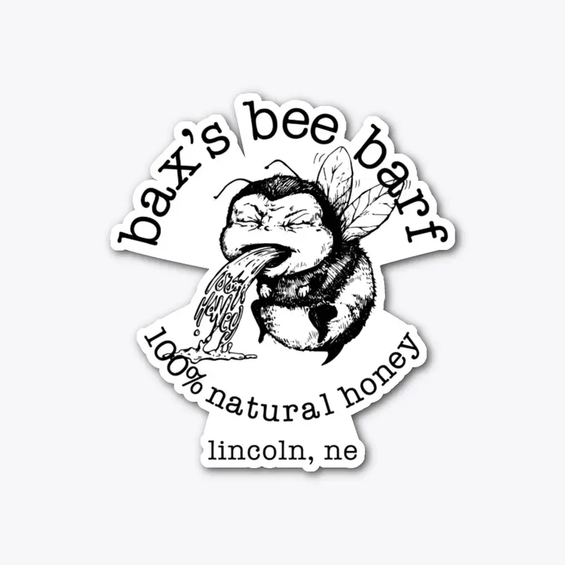 Bee Barf Black Print